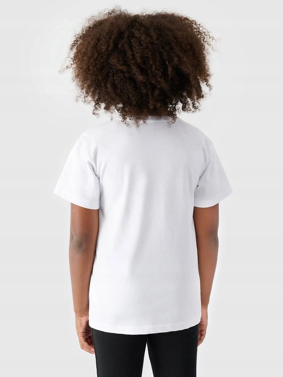 T-SHIRT DZIEWCZĘCY 4F KOSZULKA DZIECIĘCA 140 3/4