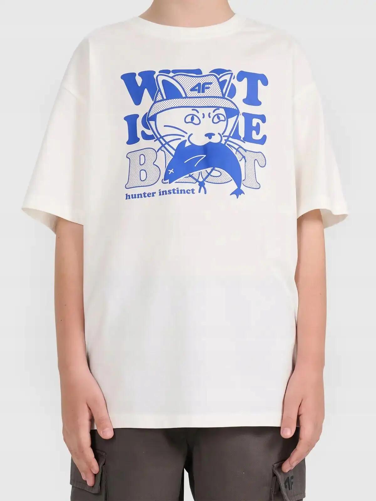 4F T-SHIRT CHŁOPIĘCY BAWEŁNIANY KOSZULKA Z 3/10
