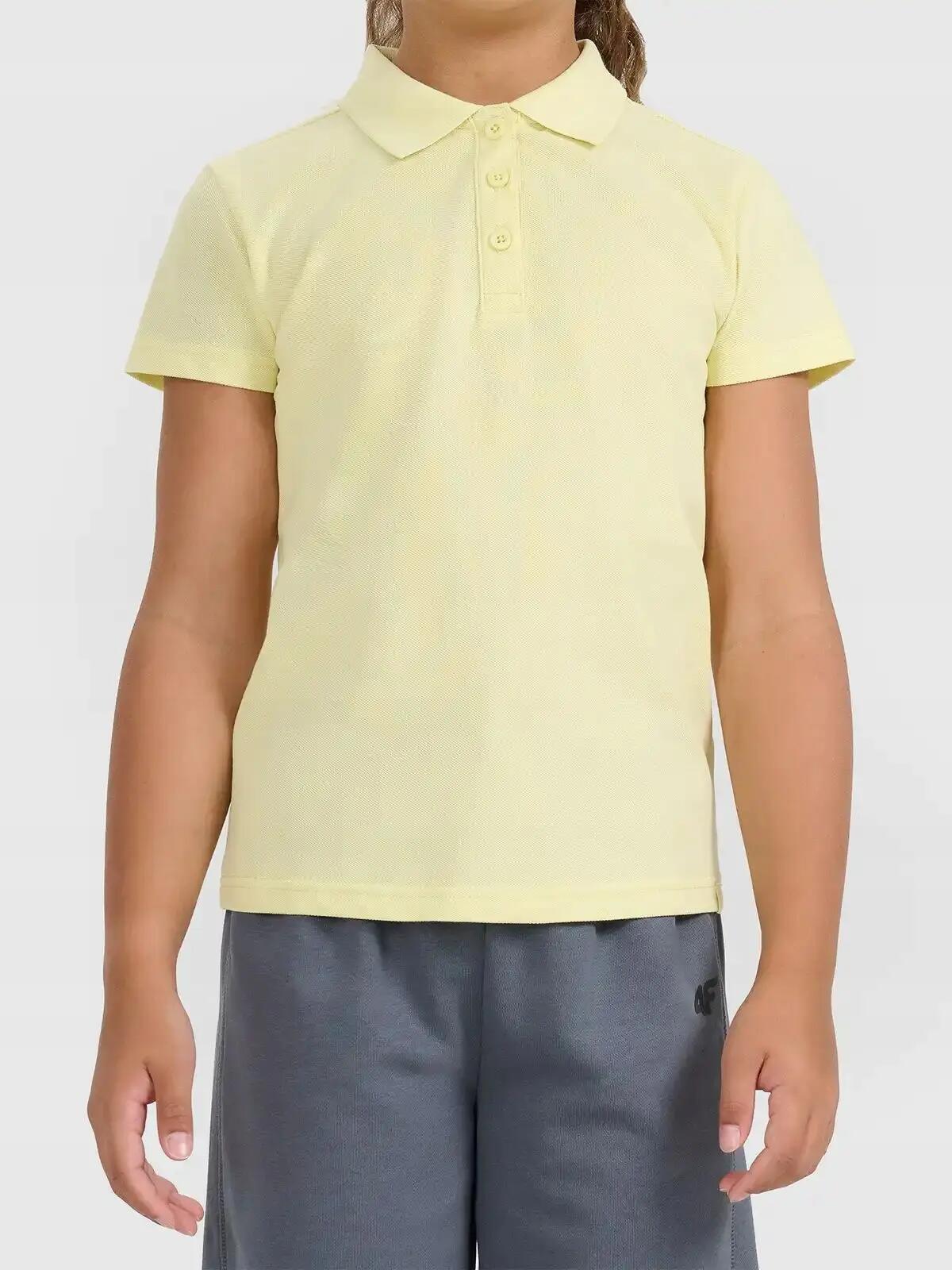 KOSZULKA POLO 4F DZIEWCZĘCA T-SHIRT SPORTOWY 2/4