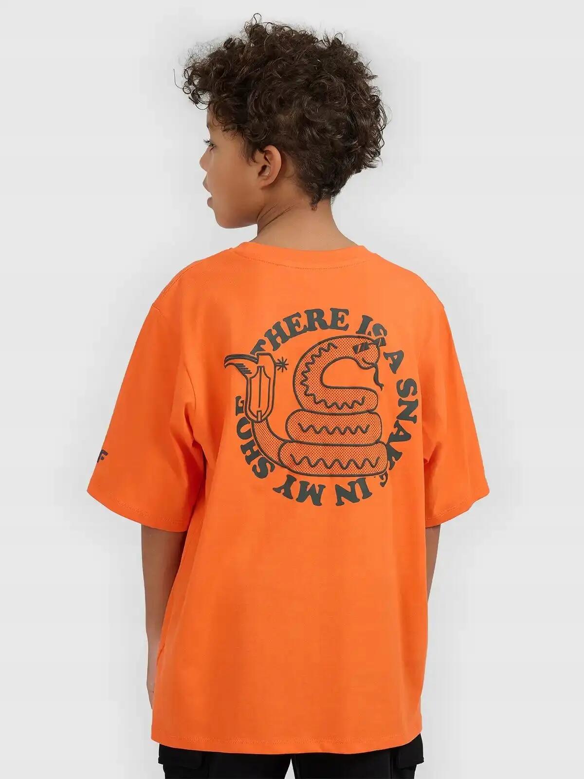 KOSZULKA CHŁOPIĘCA 4F T-SHIRT BAWEŁNIANY Z 4/10