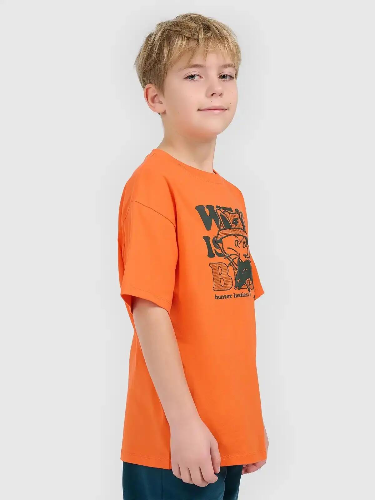4F T-SHIRT CHŁOPIĘCY BAWEŁNIANY KOSZULKA Z 3/10