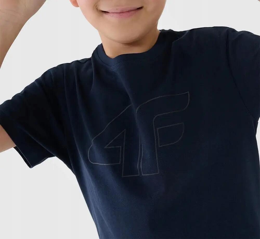T-SHIRT CHŁOPIĘCY 4F DZIECIĘCY SPORTOWY BAWEŁNIANY 4/6