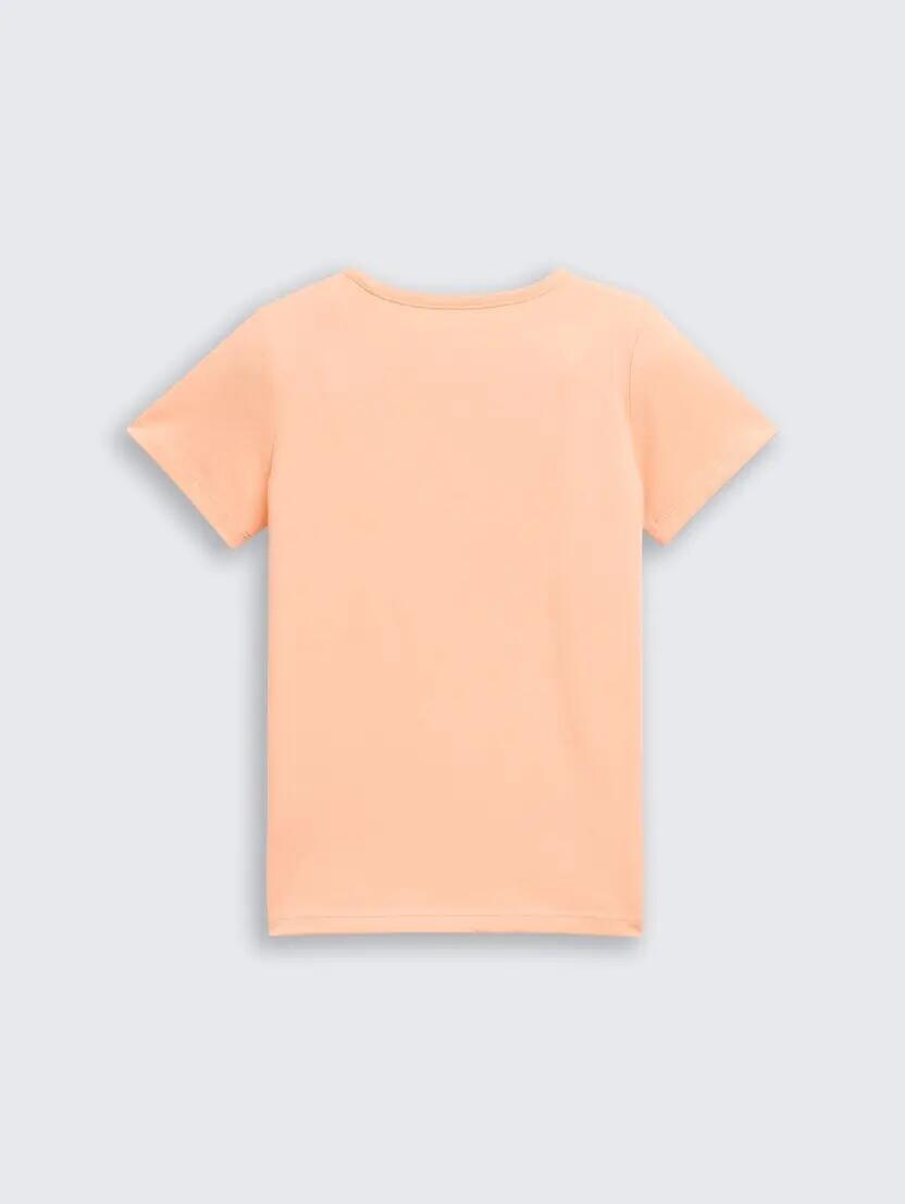 T-SHIRT DZIECIĘCY DZIEWCZĘCY TOM TAILOR PEACH 3/6