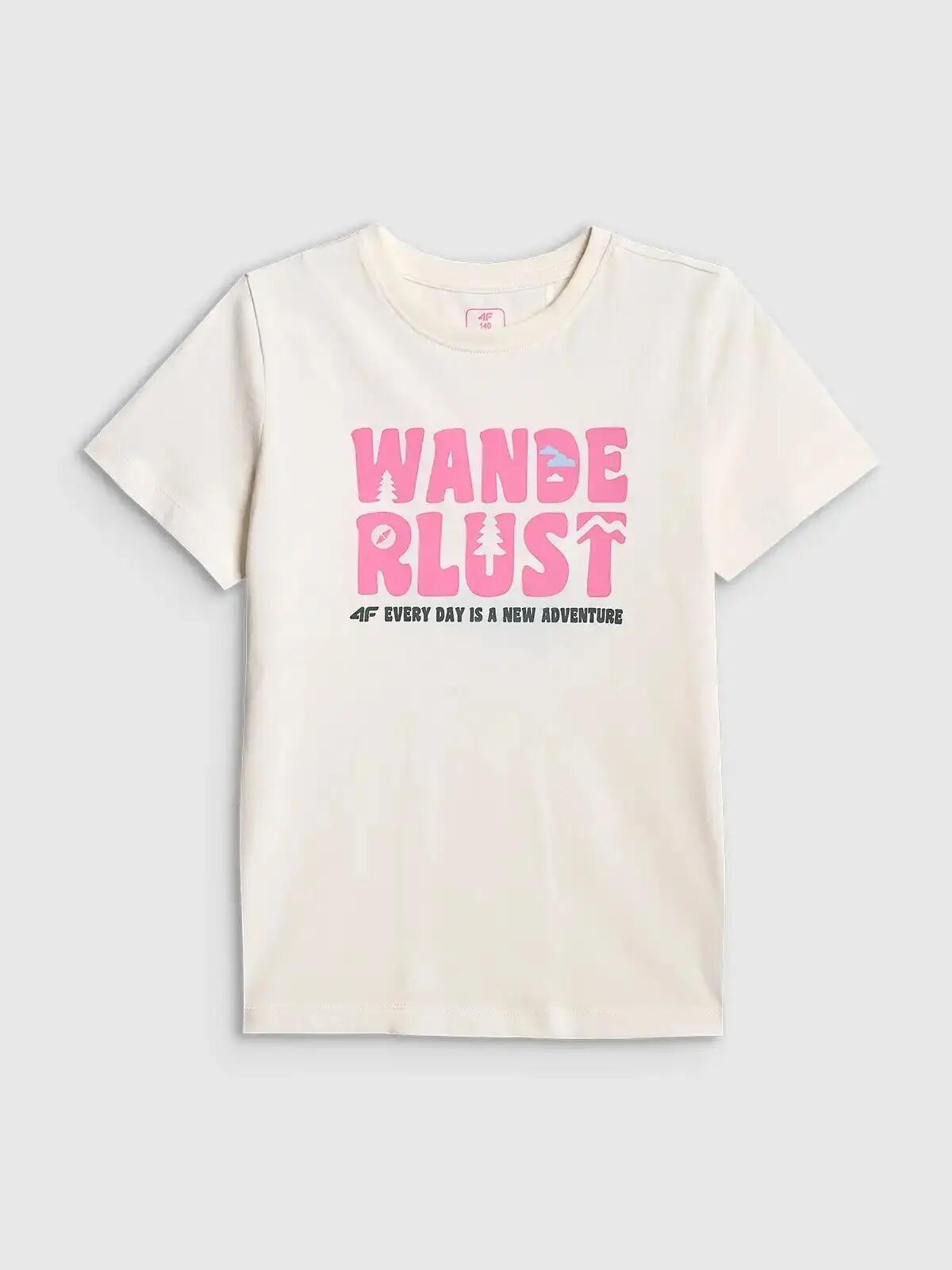 T-SHIRT 4F KOSZULKA DZIEWCZĘCA SPORTOWA BAWEŁNIANA 2/10