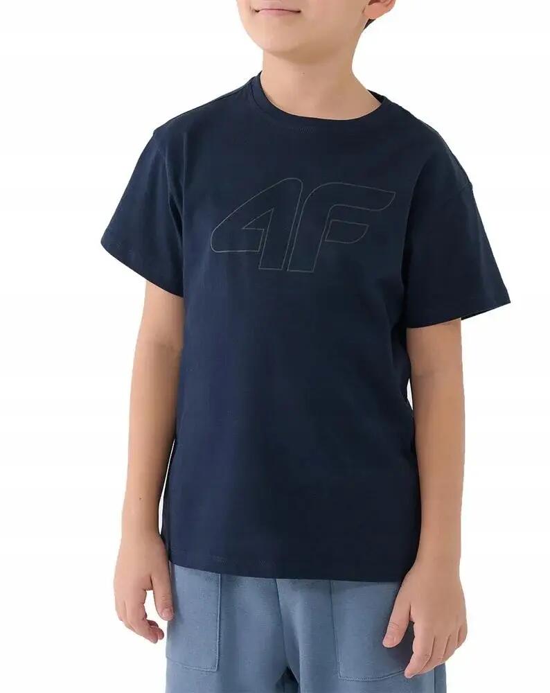 T-SHIRT CHŁOPIĘCY 4F DZIECIĘCY SPORTOWY BAWEŁNIANY 2/6