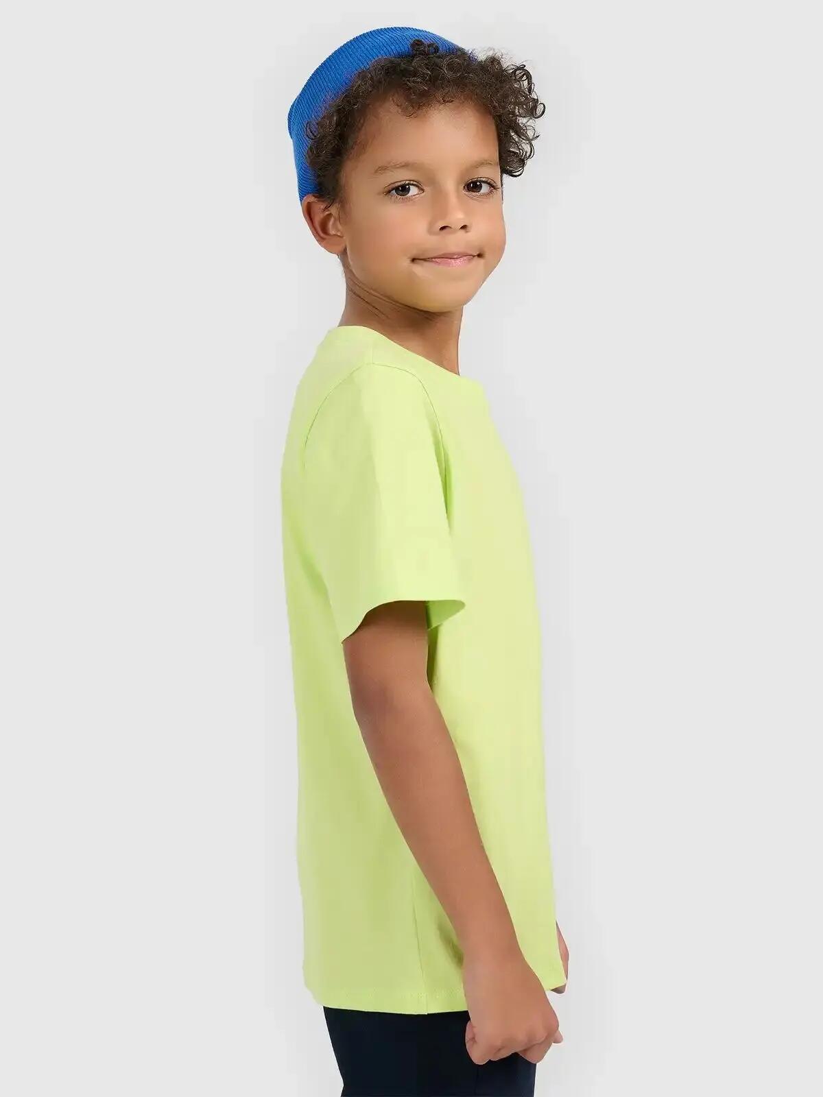 T-SHIRT CHŁOPIĘCY 4F KOSZULKA BAWEŁNIANA GŁADKA 6/10