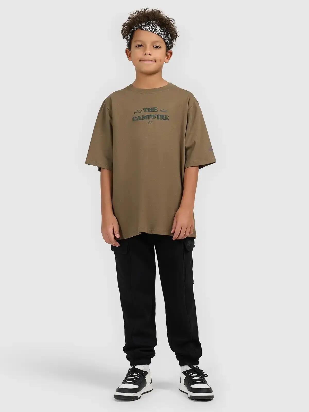 KOSZULKA CHŁOPIĘCA 4F T-SHIRT BAWEŁNIANY Z 5/10