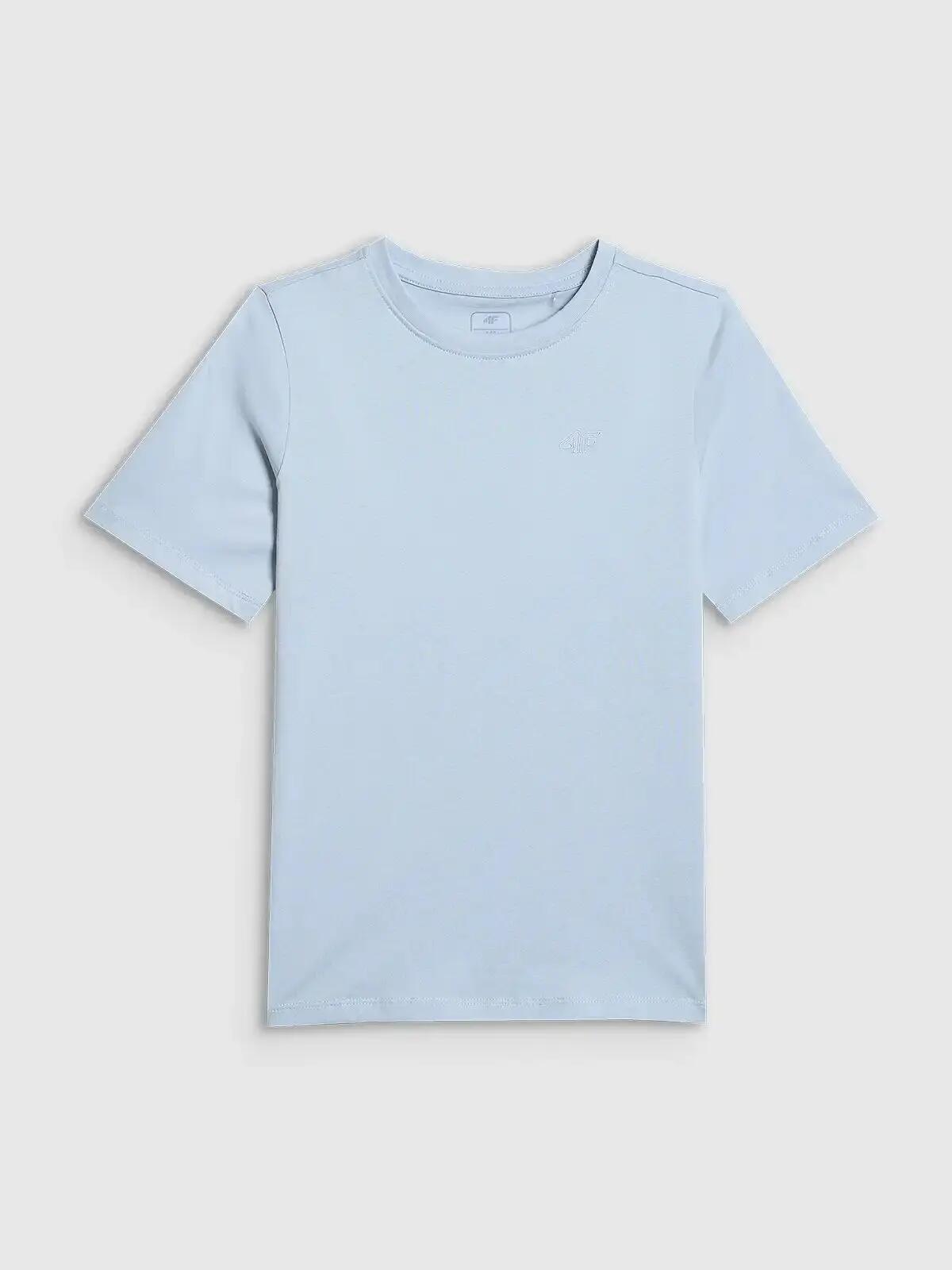 T-SHIRT CHŁOPIĘCY 4F KOSZULKA BAWEŁNIANA GŁADKA 4/6