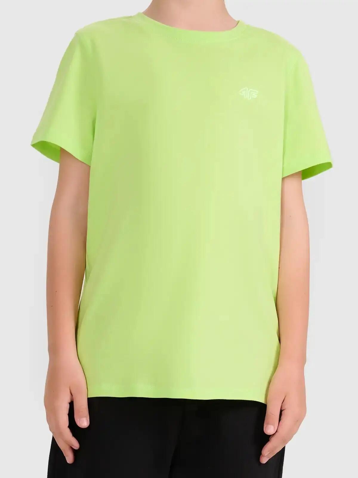 T-SHIRT CHŁOPIĘCY 4F KOSZULKA BAWEŁNIANA GŁADKA 3/10