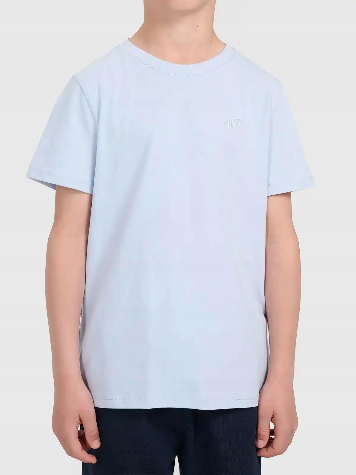 T-SHIRT CHŁOPIĘCY 4F KOSZULKA BAWEŁNIANA GŁADKA 2/6