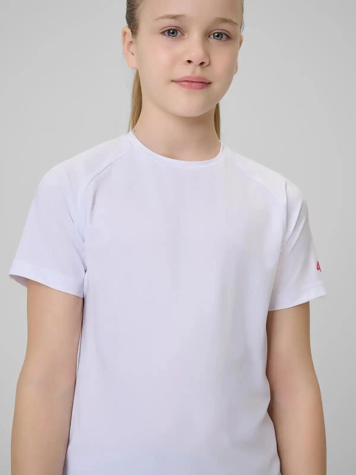 KOSZULKA SPORTOWA DZIEWCZĘCA 4F T-SHIRT SZYBKOSCHNĄCY 6/10