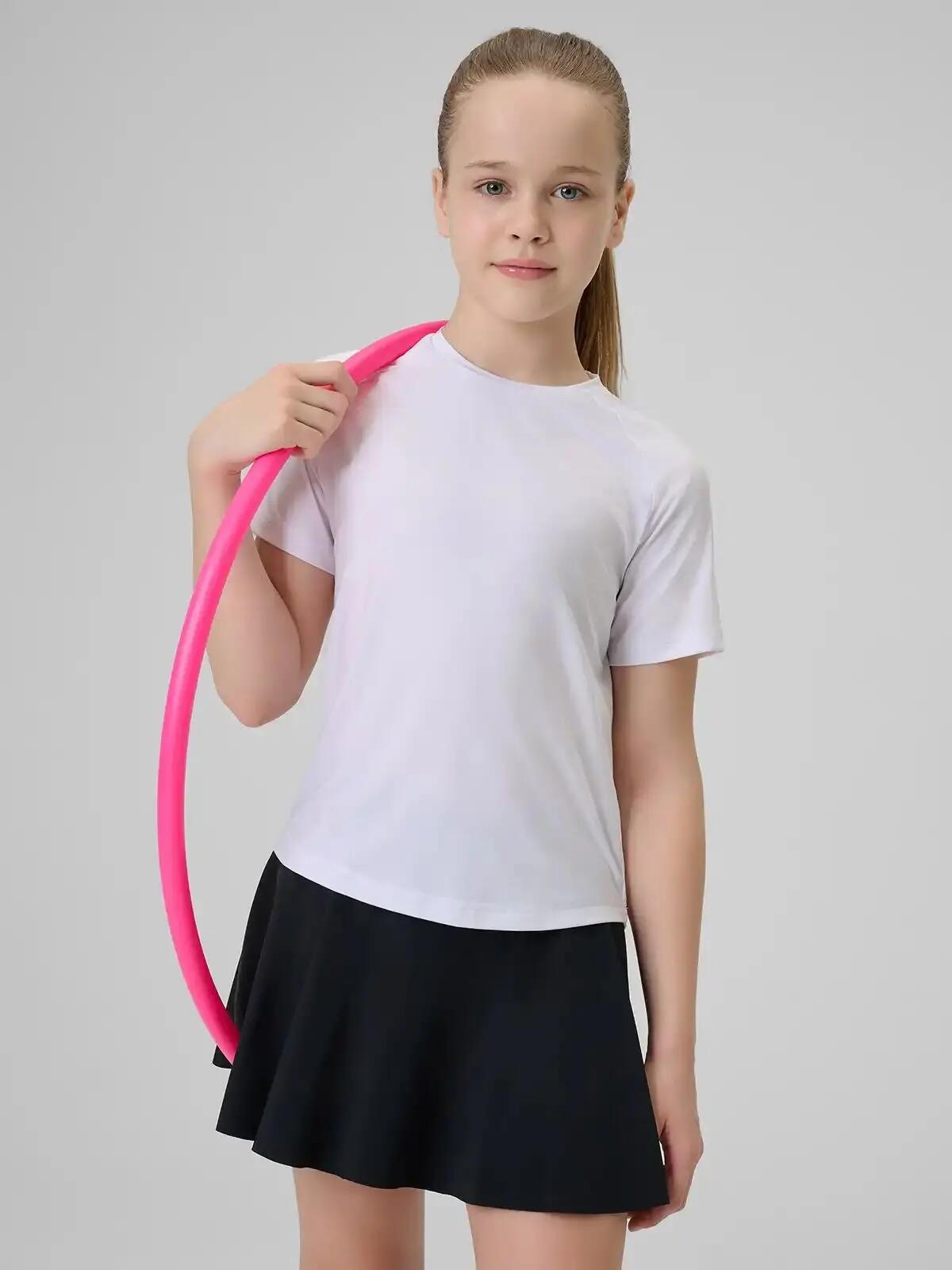 KOSZULKA SPORTOWA DZIEWCZĘCA 4F T-SHIRT SZYBKOSCHNĄCY 4/10
