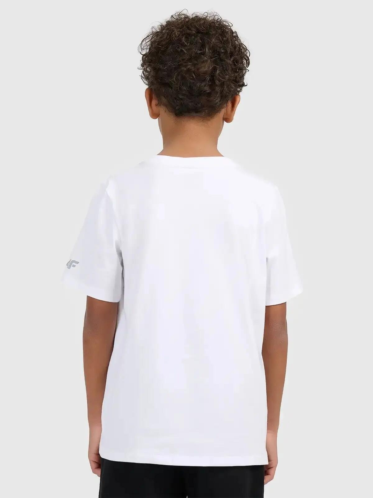 T-SHIRT CHŁOPIĘCY 4F KOSZULKA BAWEŁNIANA SPORTOWA 4/10