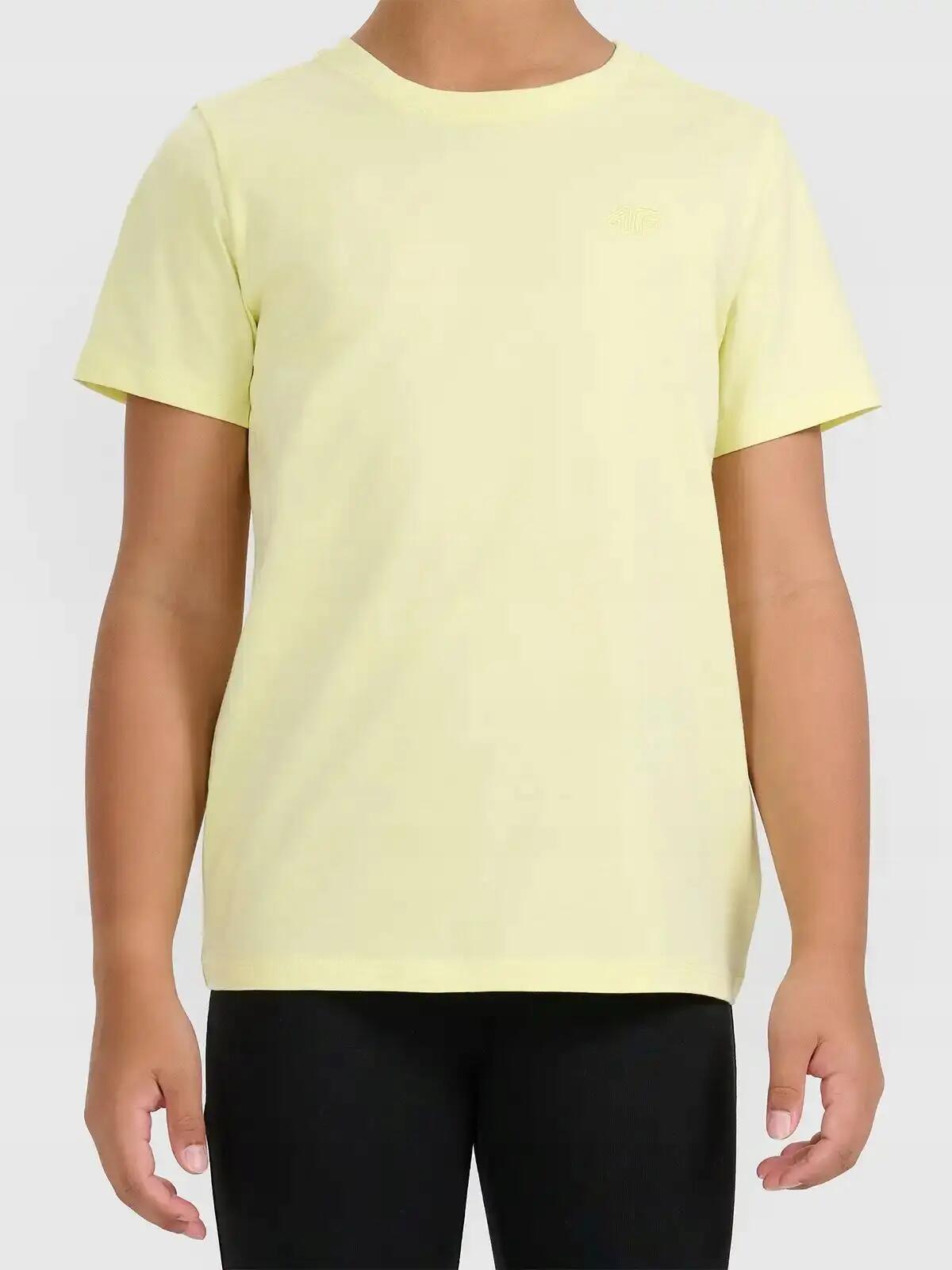 T-SHIRT DZIEWCZĘCA 4F SPORTOWY KOSZULKA BAWEŁNIANA 2/10