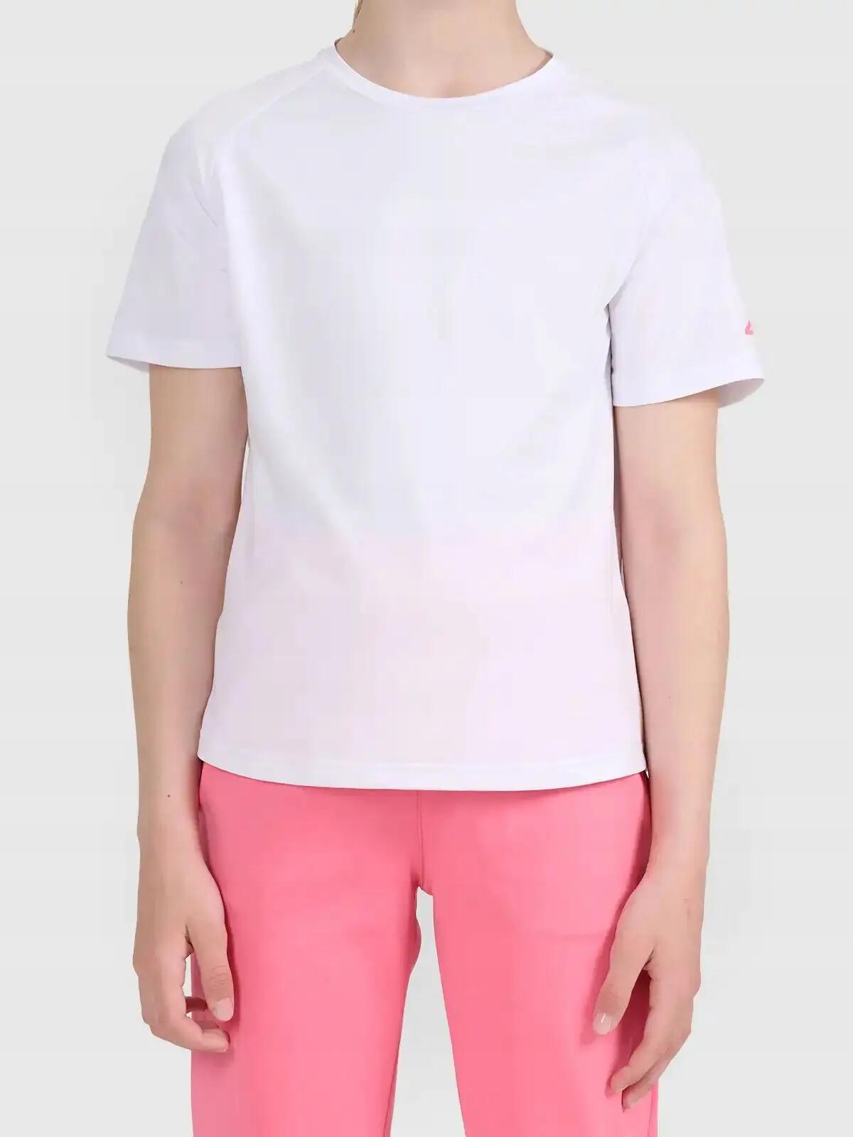 KOSZULKA SPORTOWA DZIEWCZĘCA 4F T-SHIRT SZYBKOSCHNĄCY 10/10