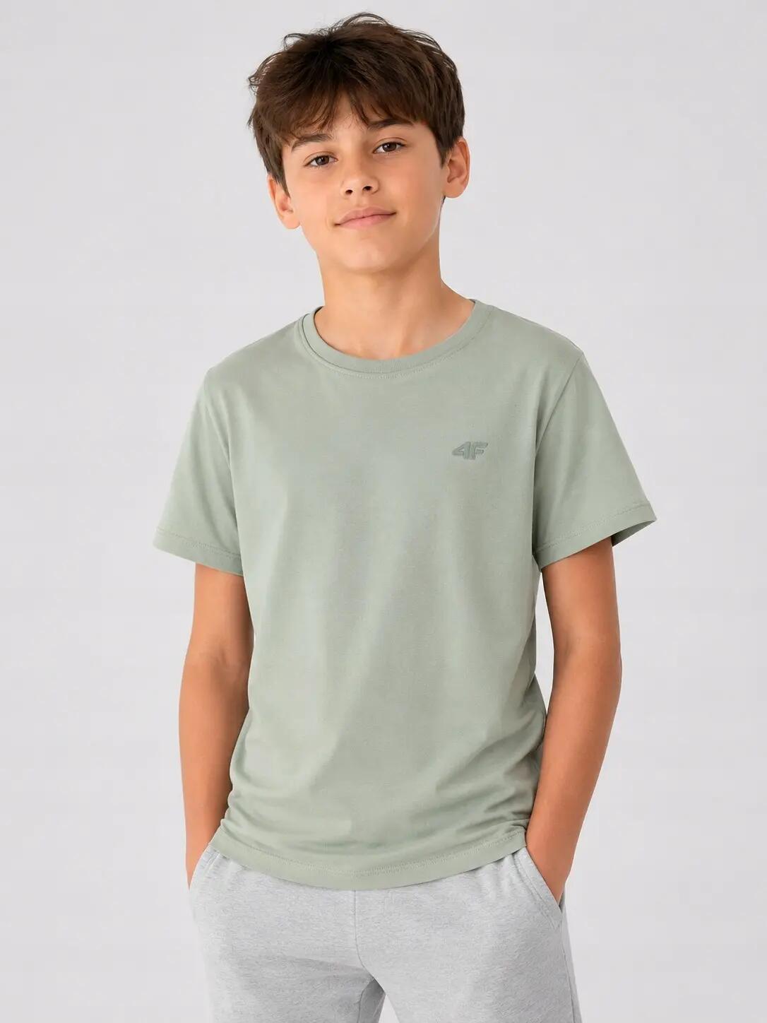 T-SHIRT CHŁOPIĘCY 4F DZIECIĘCY SPORTOWY BAWEŁNIANY