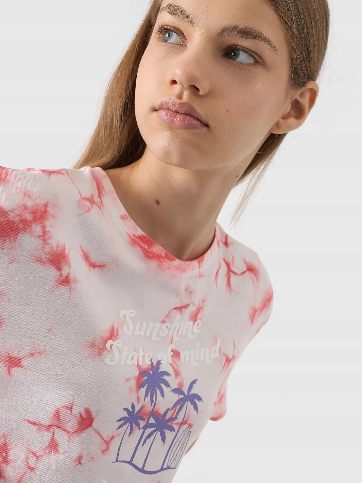 T-SHIRT DZIEWCZĘCY 4F TOP KOSZULKA DZIECIĘCA 7/9