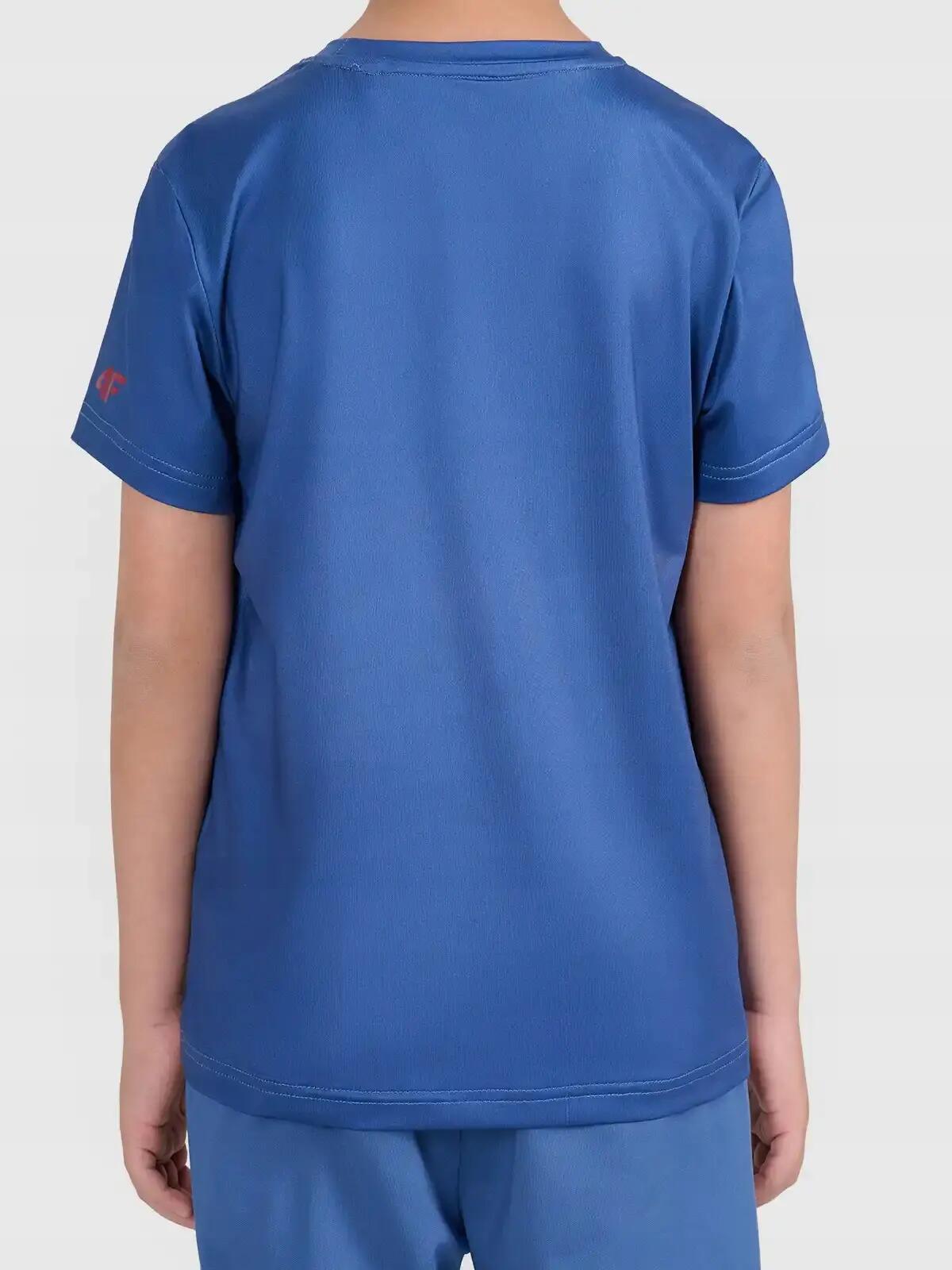 KOSZULKA SPORTOWA CHŁOPIĘCA 4F T-SHIRT SZYBKOSCHNĄCY 3/4