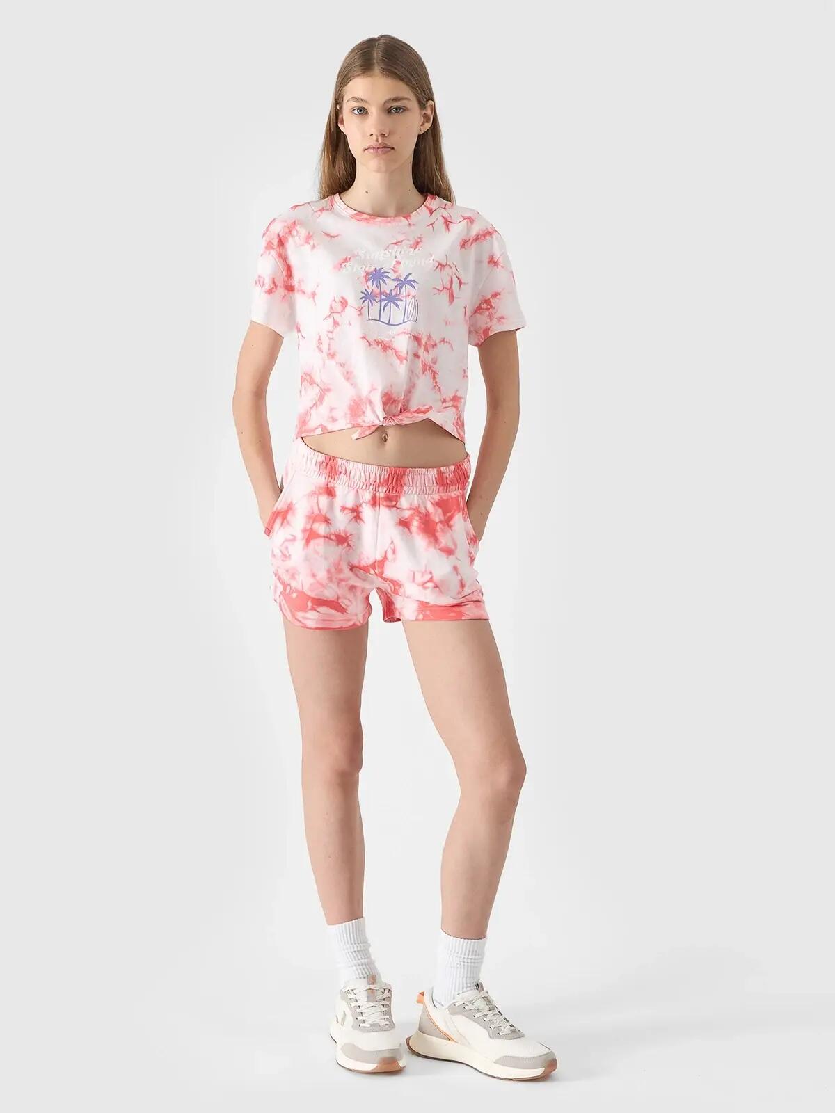 T-SHIRT DZIEWCZĘCY 4F TOP KOSZULKA DZIECIĘCA 6/9