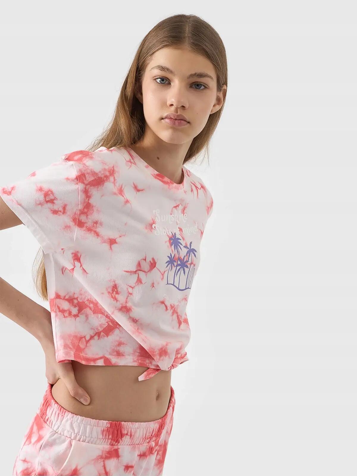 T-SHIRT DZIEWCZĘCY 4F TOP KOSZULKA DZIECIĘCA 4/9