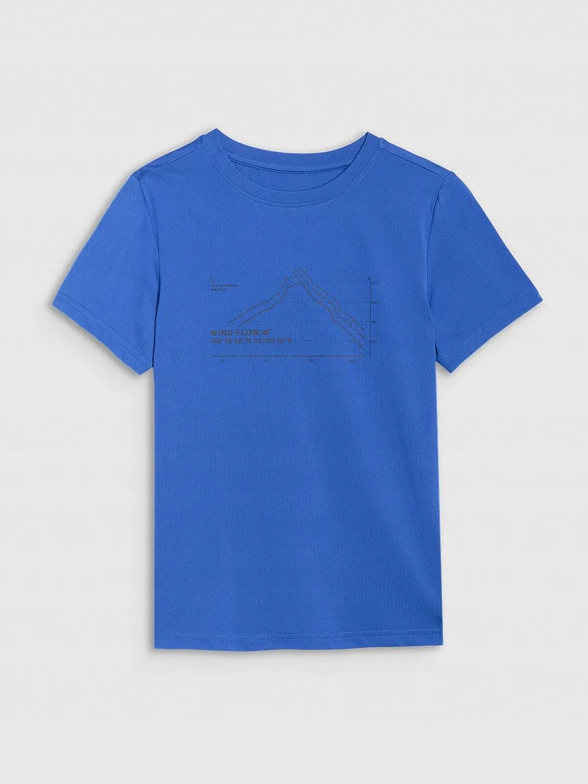 T-SHIRT CHŁOPIĘCY 4F KOSZULKA SPORTOWA SZYBKOSCHNĄCA 5/7
