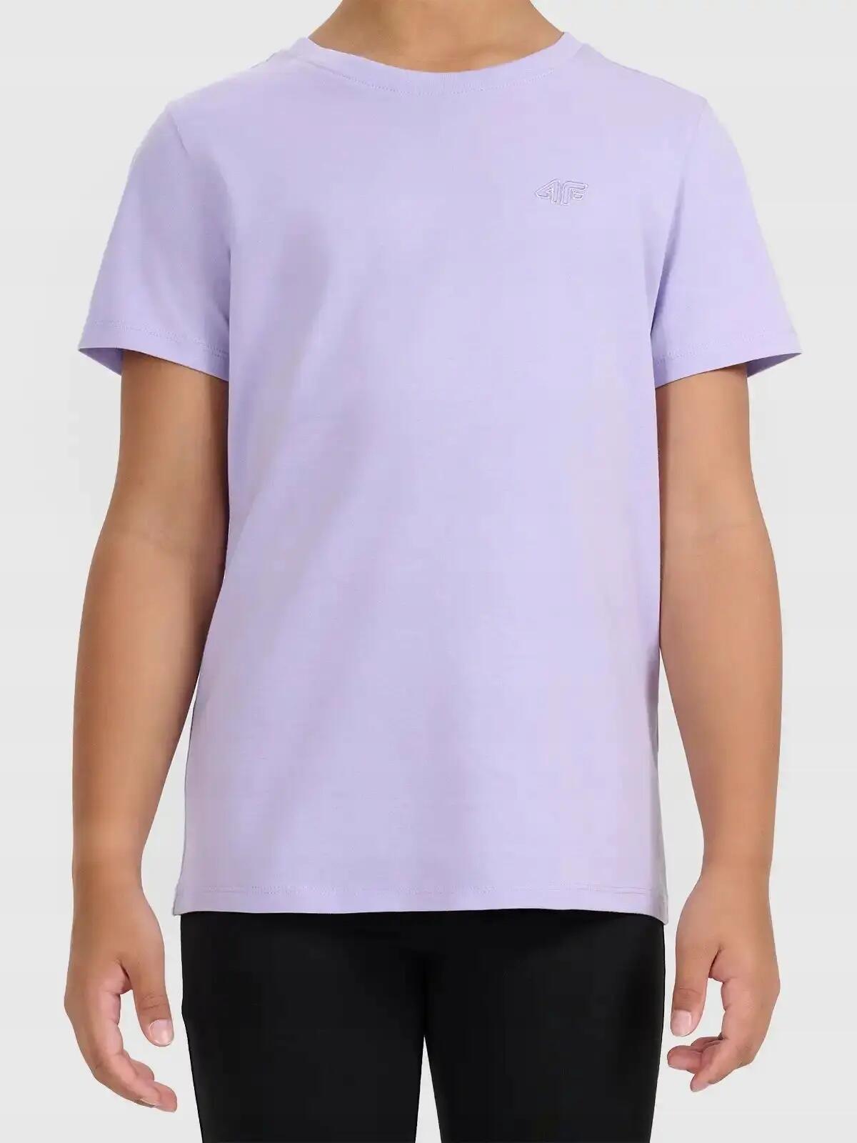 T-SHIRT DZIEWCZĘCA 4F SPORTOWY KOSZULKA BAWEŁNIANA 2/10