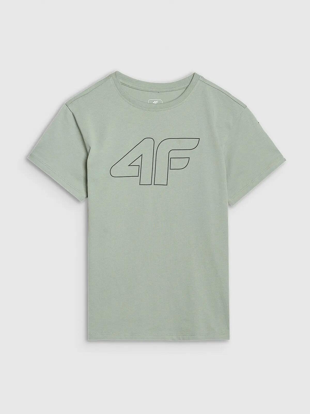 T-SHIRT CHŁOPIĘCY 4F DZIECIĘCY SPORTOWY BAWEŁNIANY 2/3
