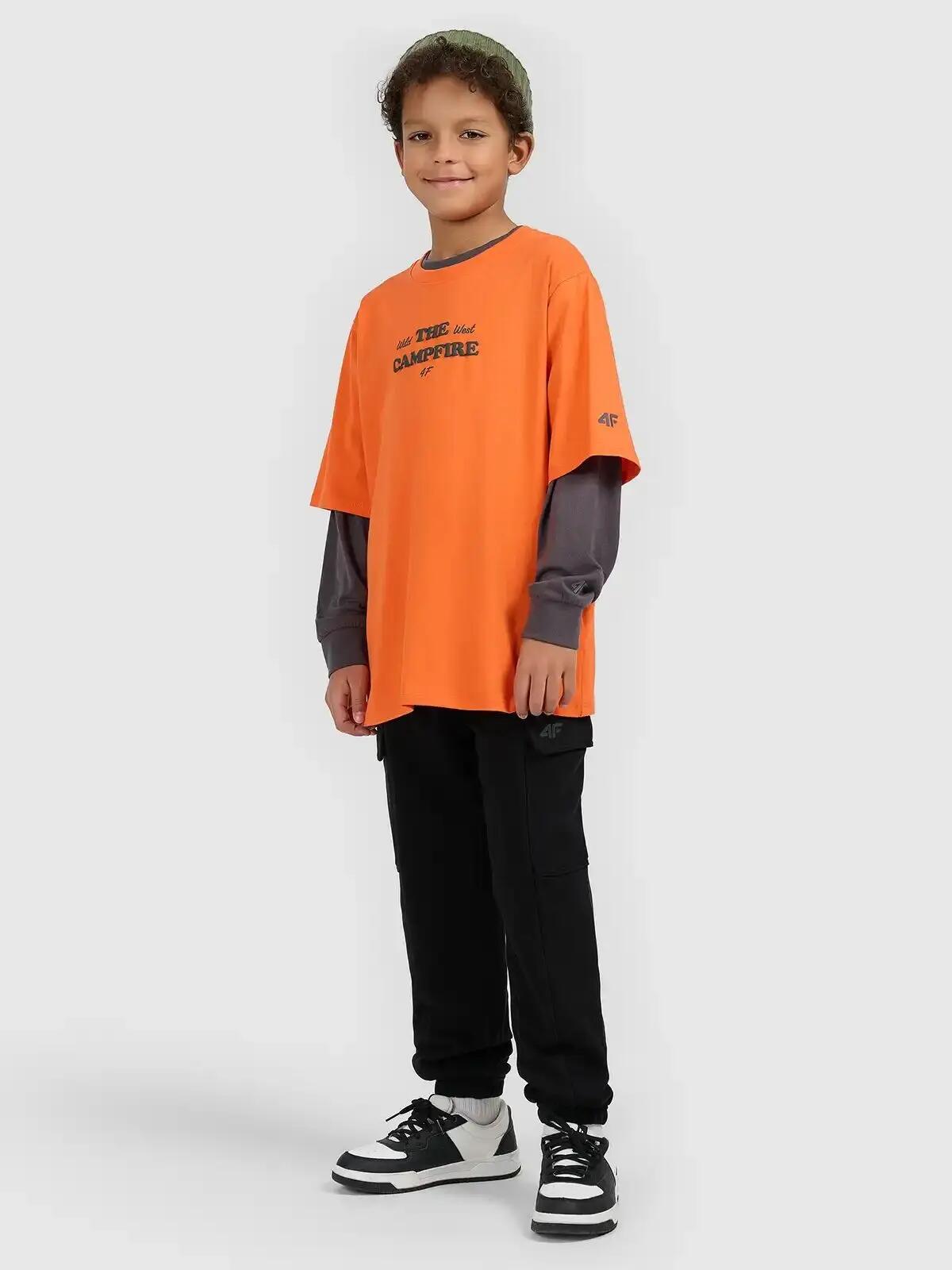 KOSZULKA CHŁOPIĘCA 4F T-SHIRT BAWEŁNIANY Z 7/10