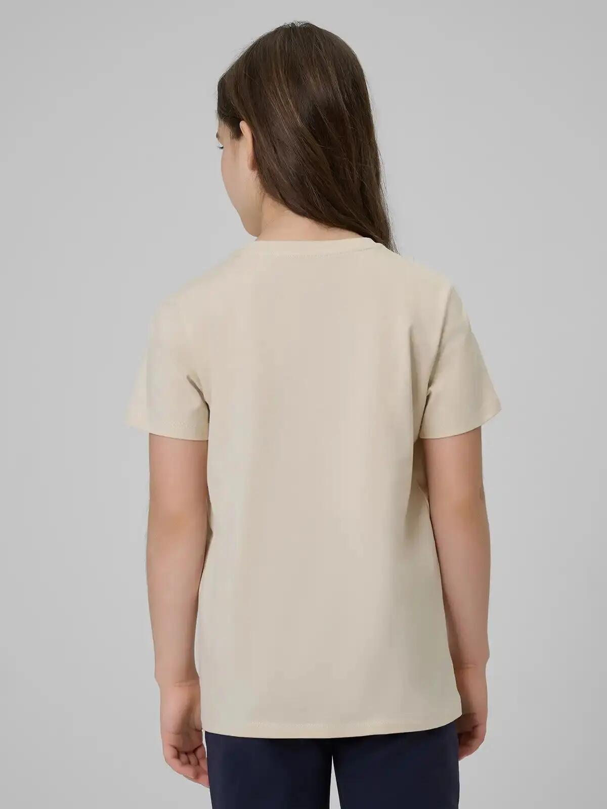 KOSZULKA DZIEWCZĘCA 4F T-SHIRT SPORTOWY BAWEŁNIANY 5/10