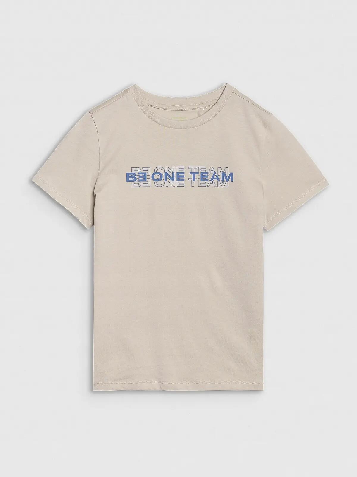 T-SHIRT CHŁOPIĘCY 4F DZIECIĘCY BAWEŁNIANY Z 6/10