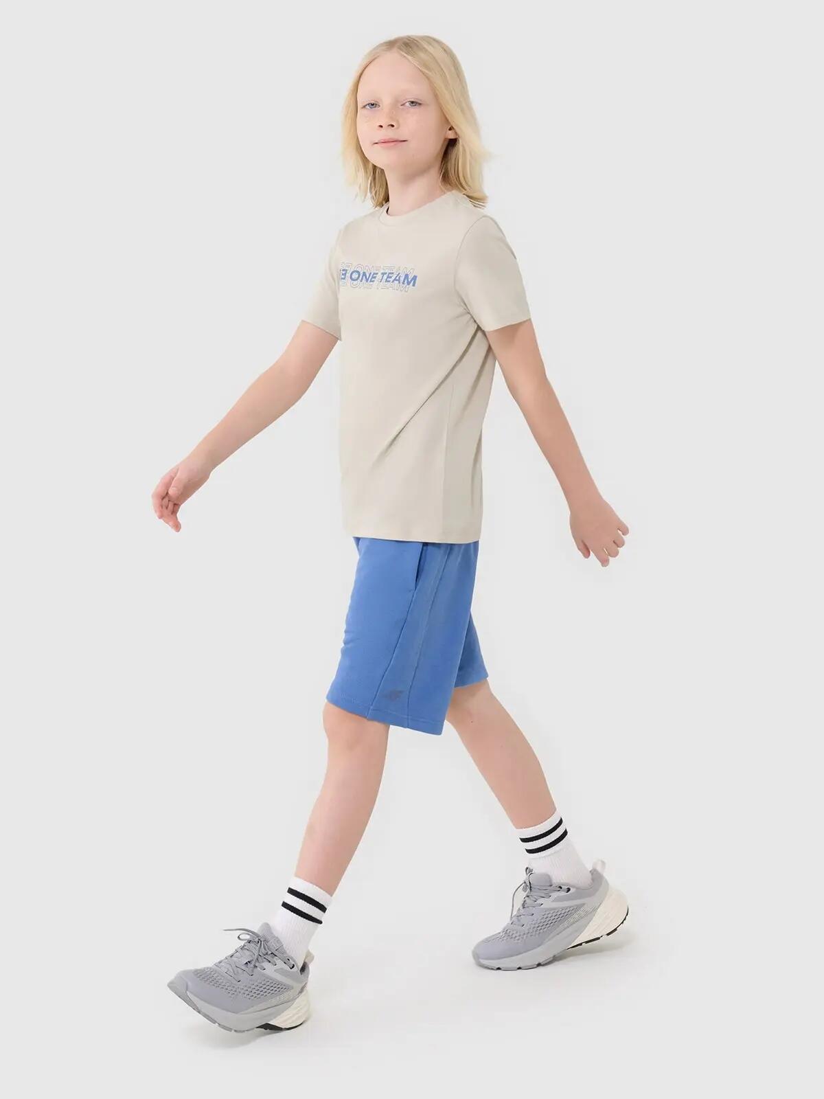 T-SHIRT CHŁOPIĘCY 4F DZIECIĘCY BAWEŁNIANY Z 2/10