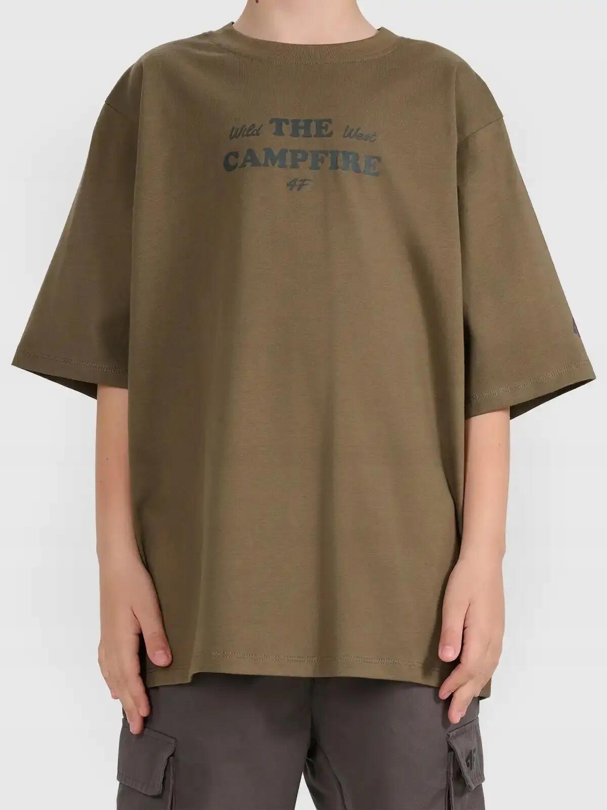 KOSZULKA CHŁOPIĘCA 4F T-SHIRT BAWEŁNIANY Z 3/10