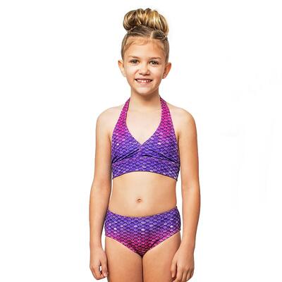 Zeemeermin bikini voor kinderen aurora borealis l