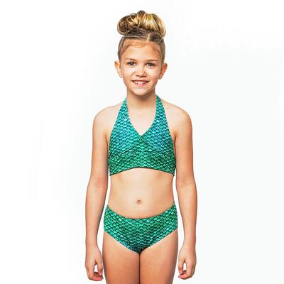 Zeemeermin bikini voor kinderen aurora borealis l