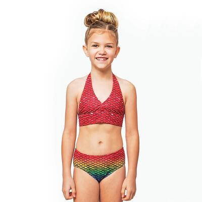Zeemeermin bikini voor kinderen aurora borealis l
