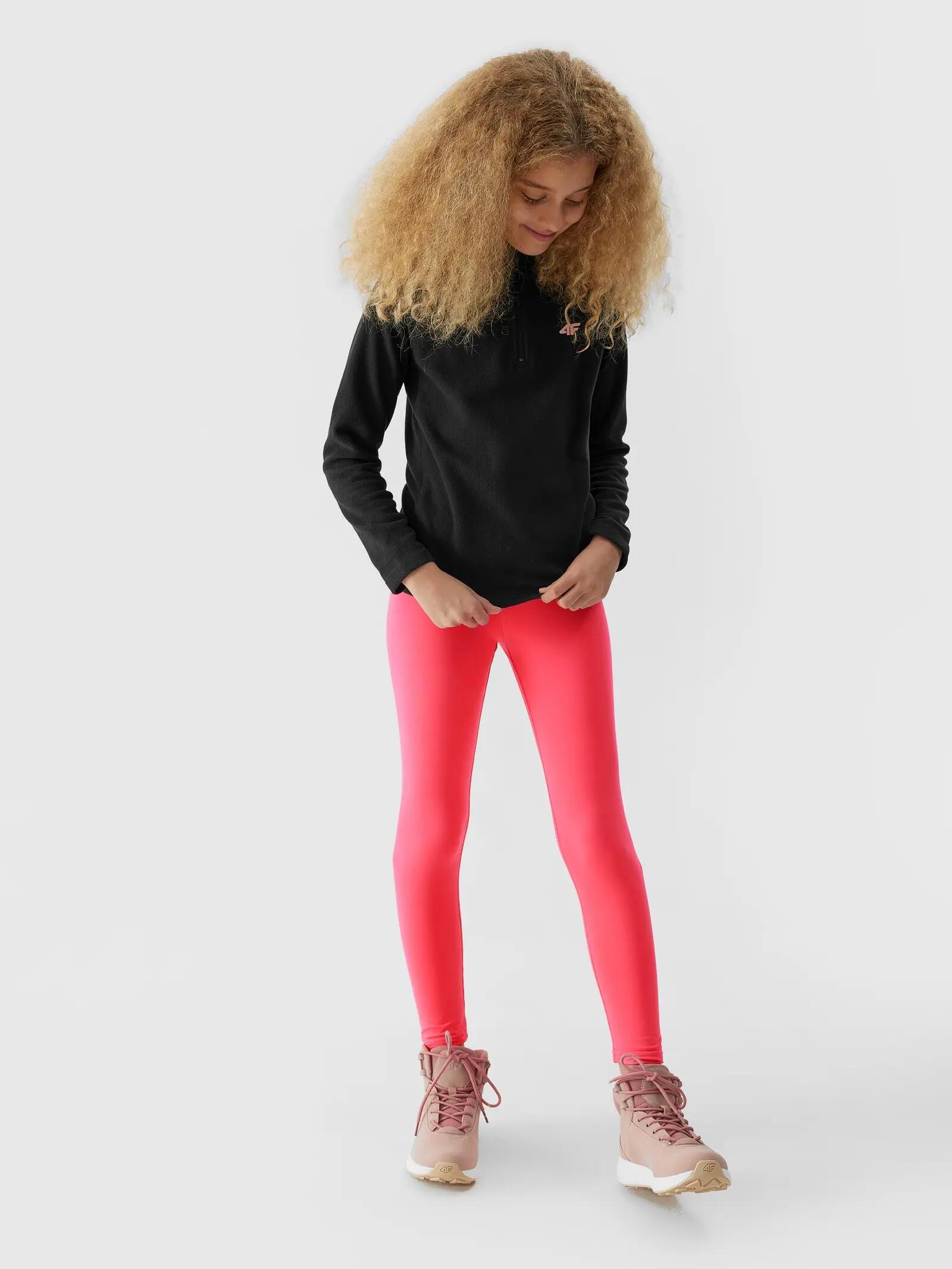 BLUZA DZIEWCZĘCA 4F Z KAPTUREM NIEROZPINANA Z NADRUKIEM 5/9