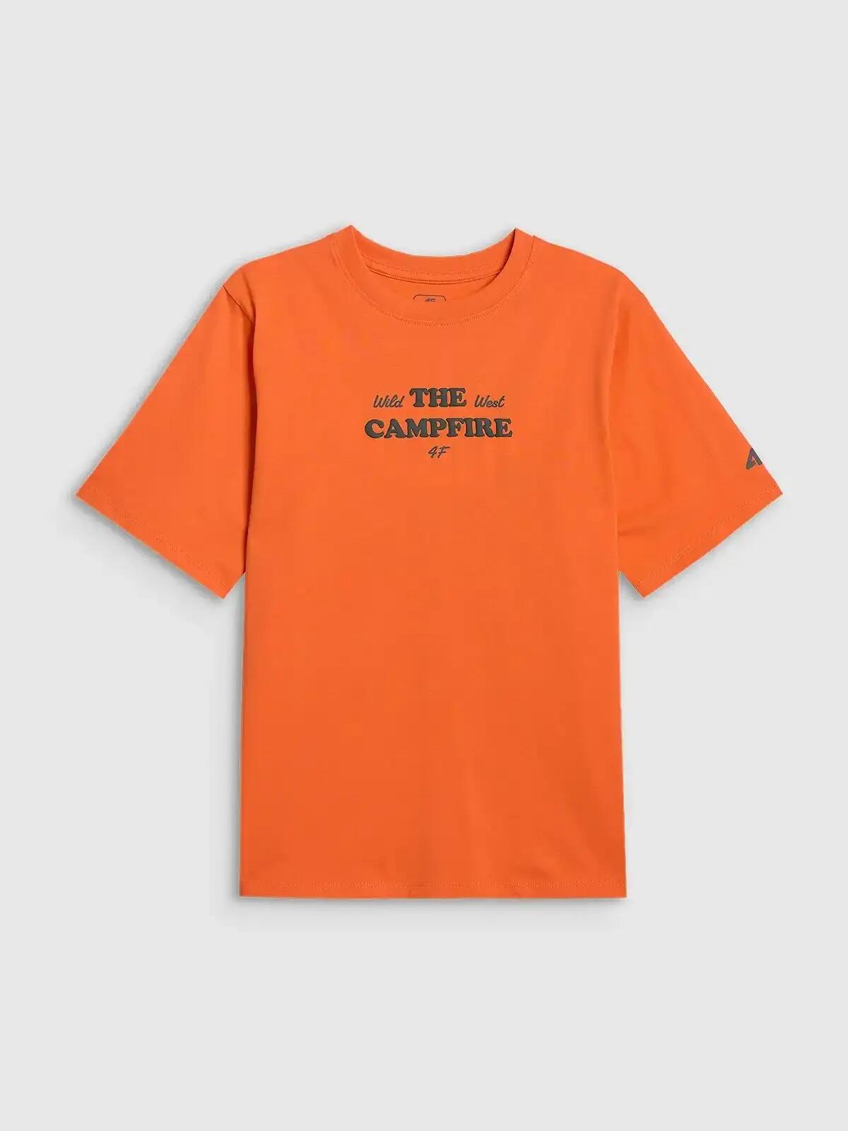 KOSZULKA CHŁOPIĘCA 4F T-SHIRT BAWEŁNIANY Z 8/10