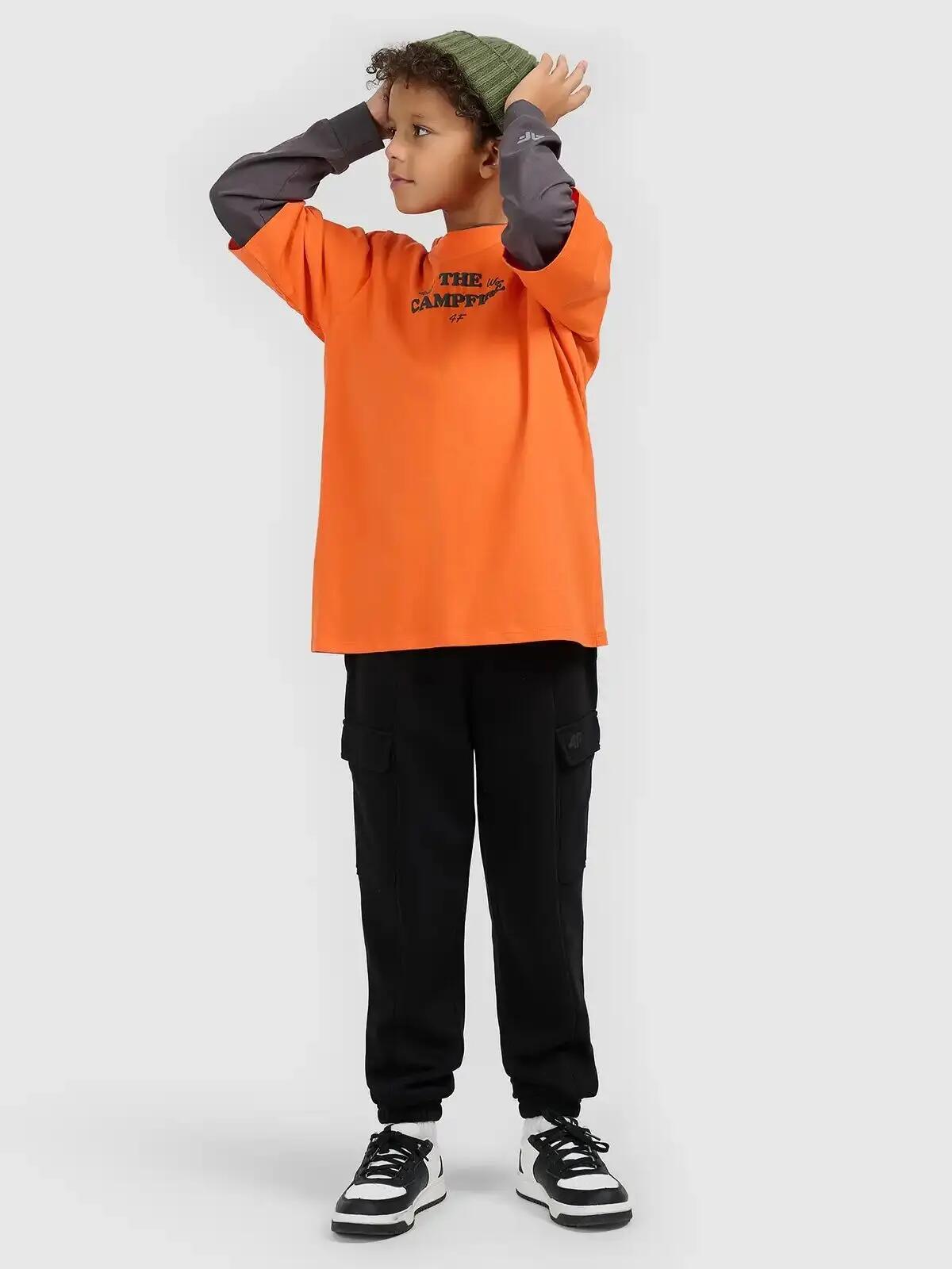 KOSZULKA CHŁOPIĘCA 4F T-SHIRT BAWEŁNIANY Z 6/10