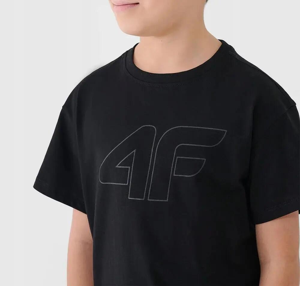 T-SHIRT CHŁOPIĘCY 4F DZIECIĘCY SPORTOWY BAWEŁNIANY 7/8