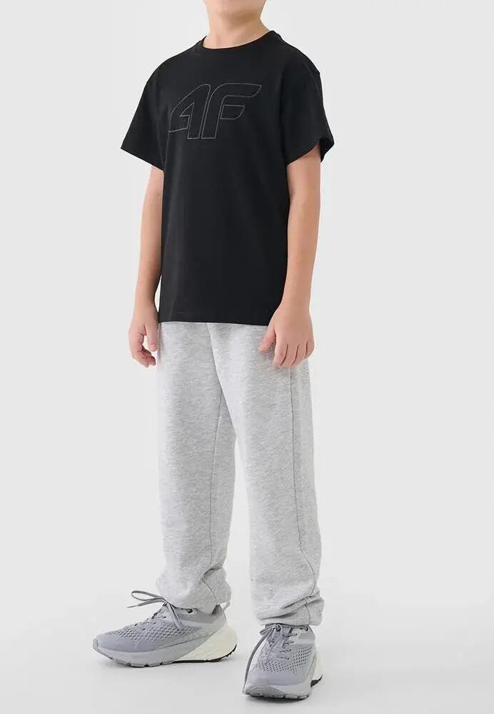 T-SHIRT CHŁOPIĘCY 4F DZIECIĘCY SPORTOWY BAWEŁNIANY 5/8