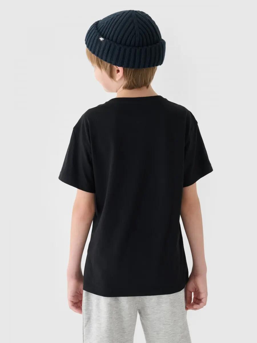 T-SHIRT CHŁOPIĘCY 4F DZIECIĘCY SPORTOWY BAWEŁNIANY 3/8