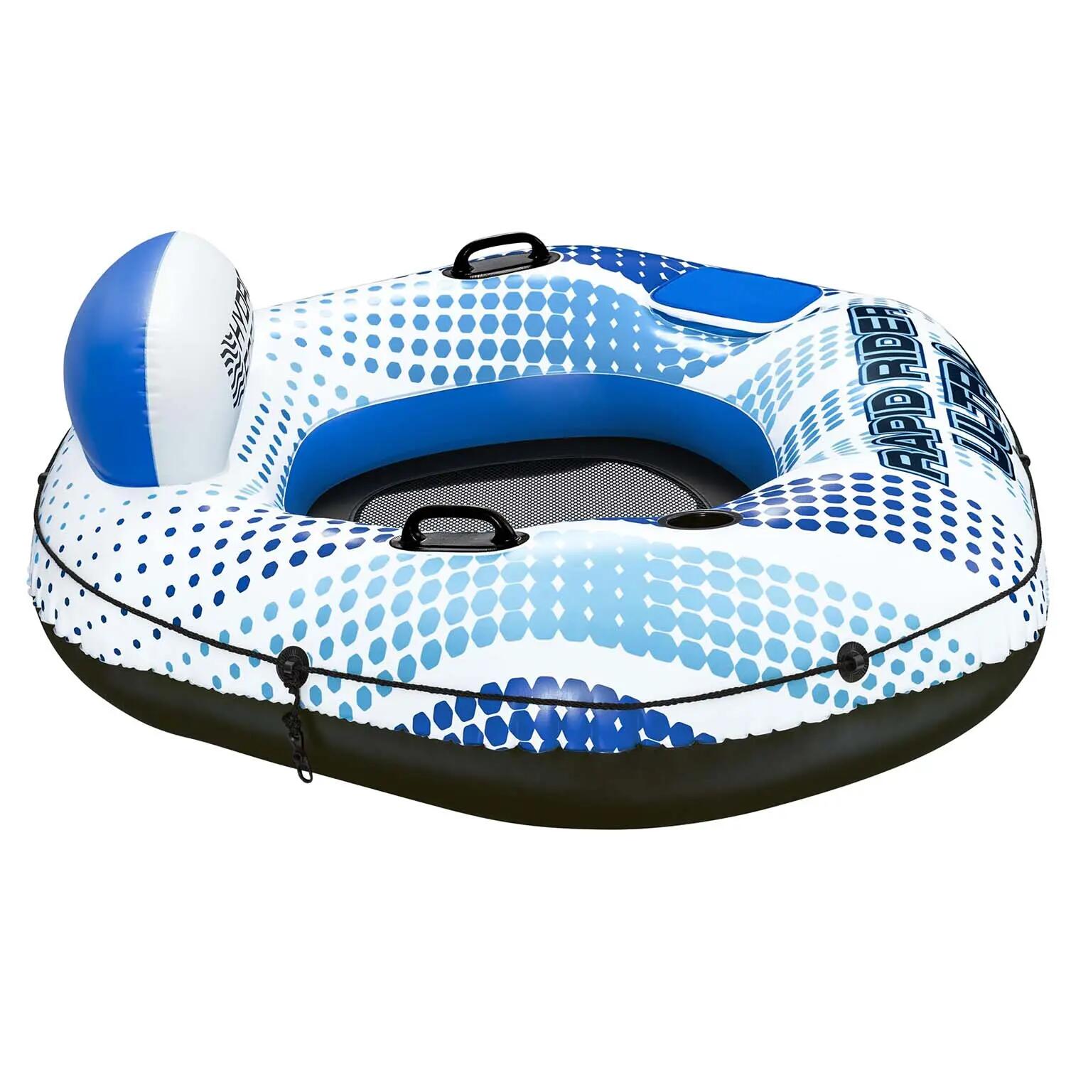 Fotel dmuchany do pływania Bestway Rapid Rider koło do wody materac 152x132x50cm 3/12