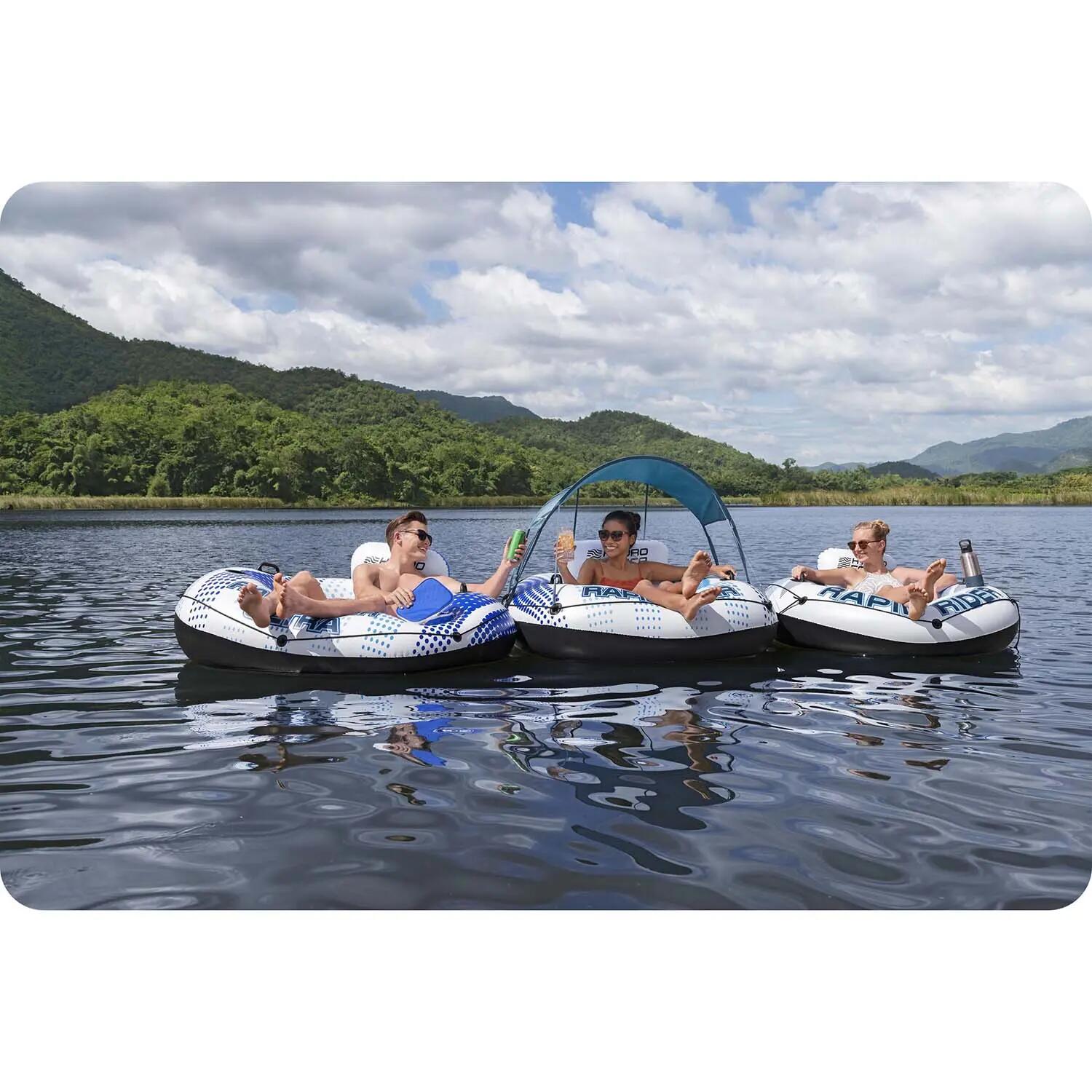 Fotel dmuchany do pływania Bestway Rapid Rider koło do wody materac 152x132x50cm 10/12