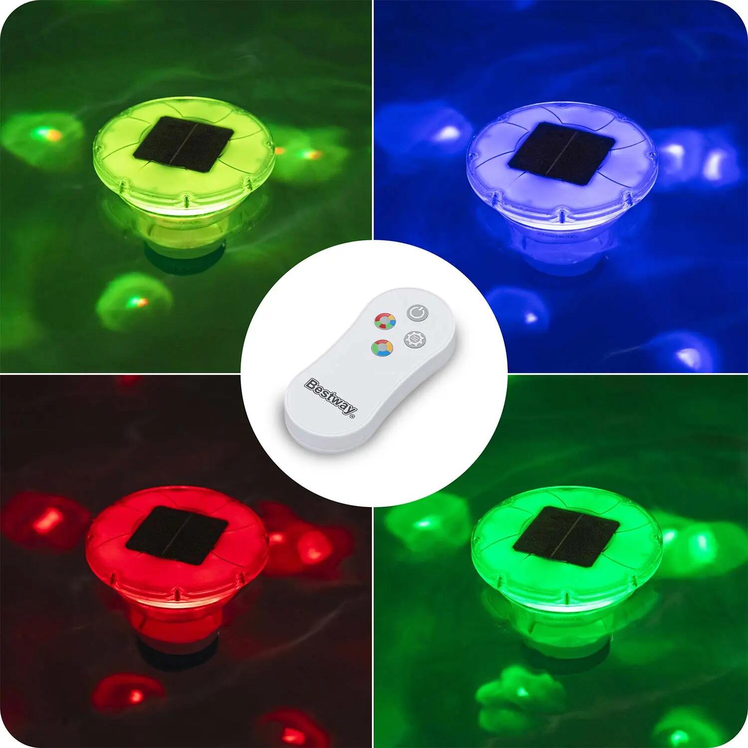 Dosatore per cloro Bestway SolarGlow con  led a 4 colori 8/9