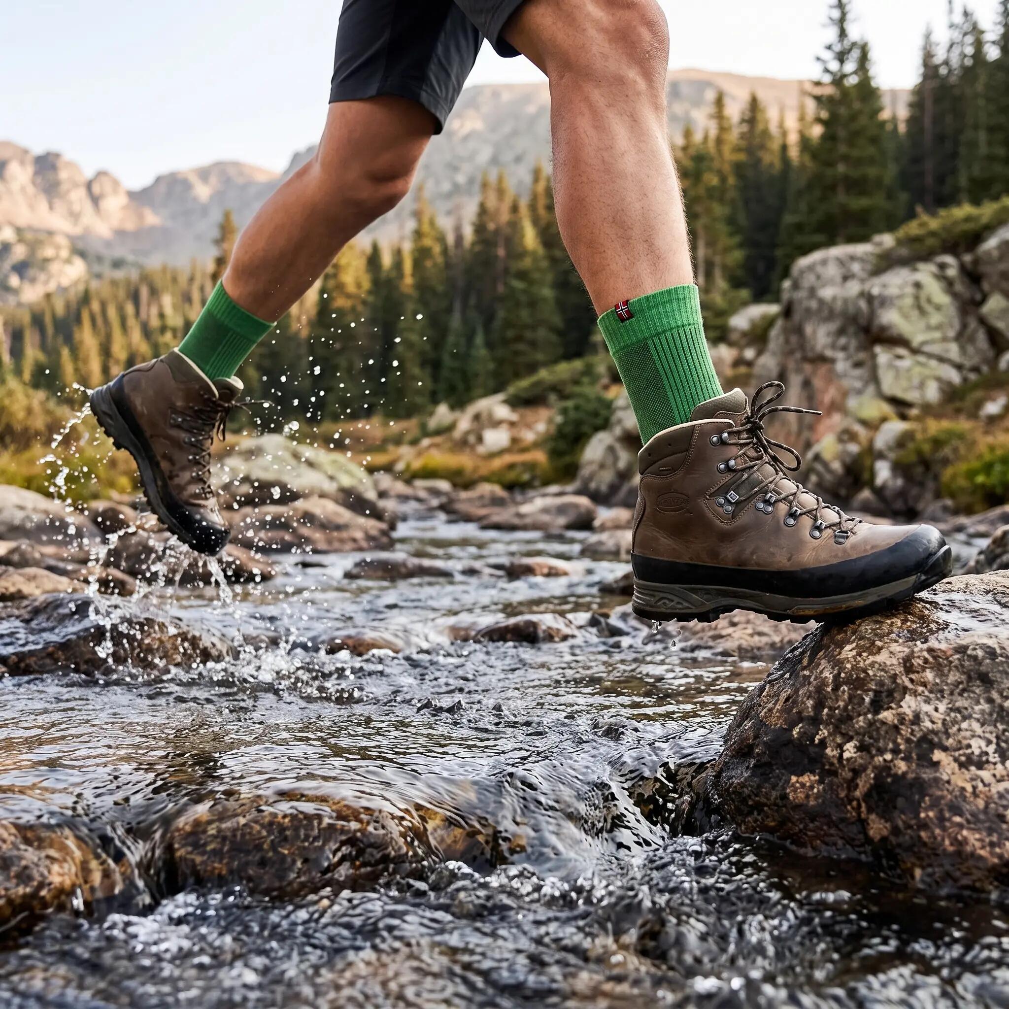 Damen Herren Wandersocken Merino gepolstert, atmungsaktiv, geruchshemmend 7/8