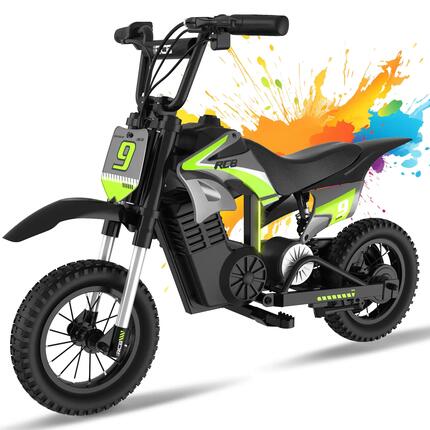 Elektrische kindermotor R9X PRO, 4‑14 jaar, 300W, 12‑inch banden