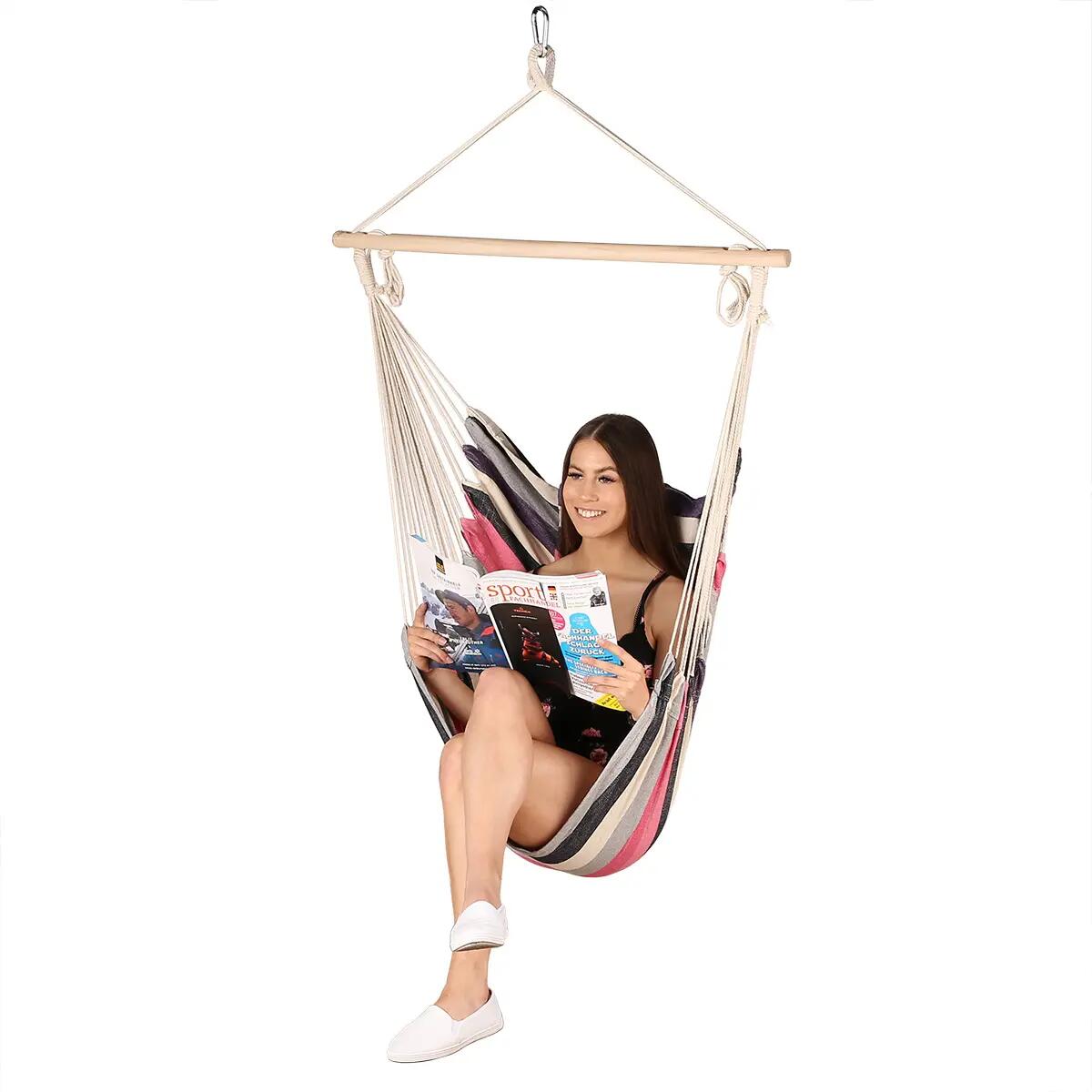 Fauteuil suspendu brésilien avec coussins NILS CAMP NC3107 2/9