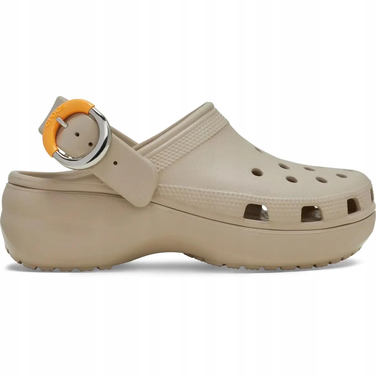 Felnőtt vízi klumpa puha talpú Crocs Classic Platform Dipped Buckle Clog 3/6
