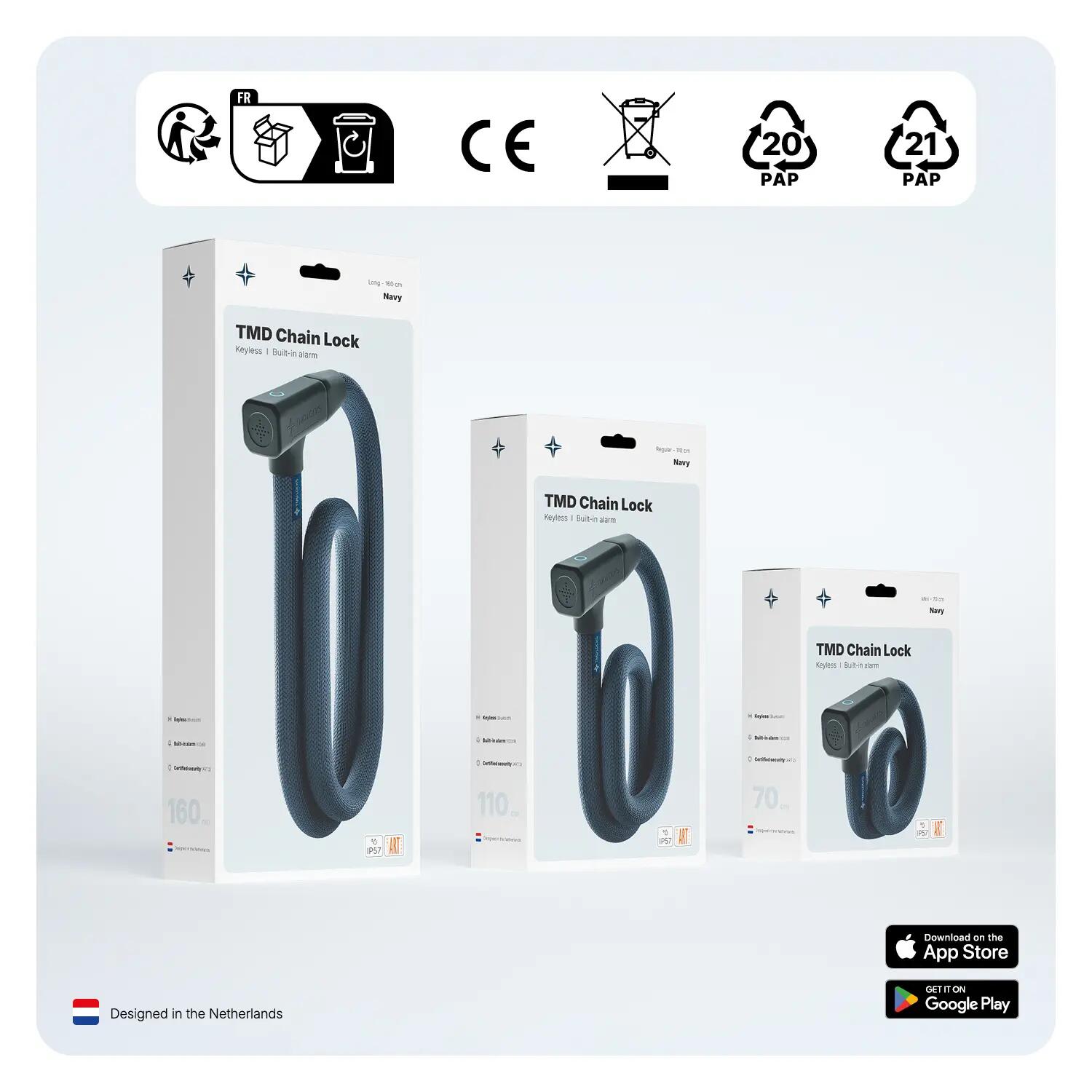 Antivol connecté e-bike sans clé, alarme, certifié ART 2. 7/16
