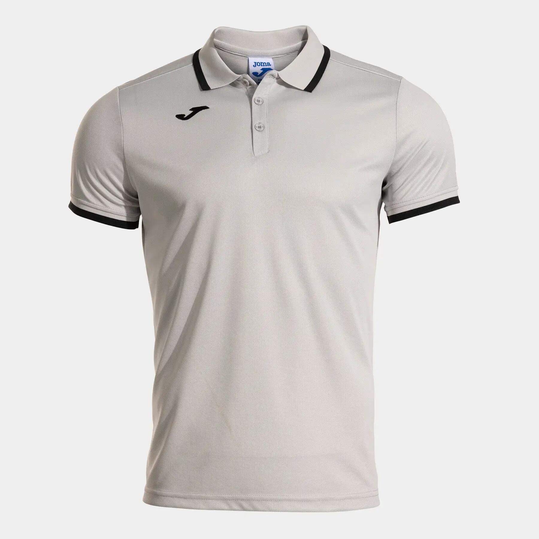 Polo hombre JOMA COMBI PREMIUM manga corta XL Light Melange/Black 5/5